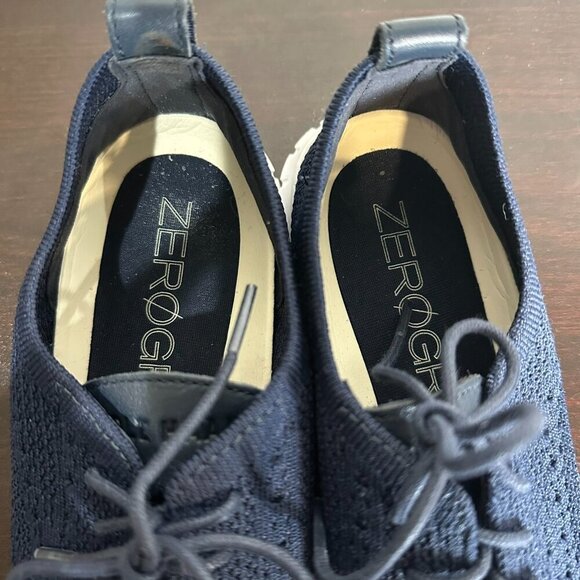 Cole Haan Women 2 ZEROGRAND Stitchlite Wingtip Oxford Blue Size 8.5 Navy - Picture 5 of 12